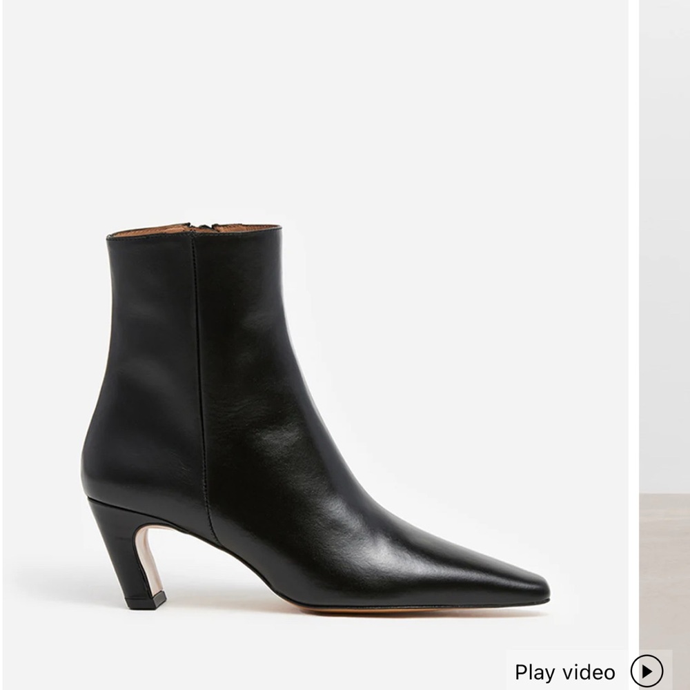 Flattered xena Black leather ankle boots